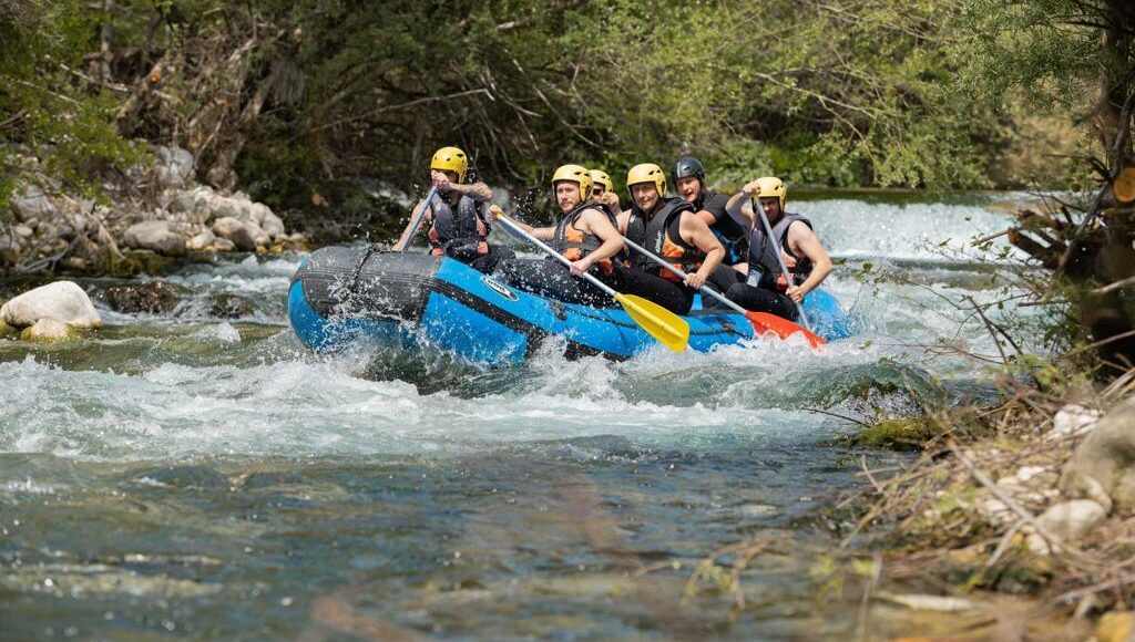 Rafting sul fiume Volturno