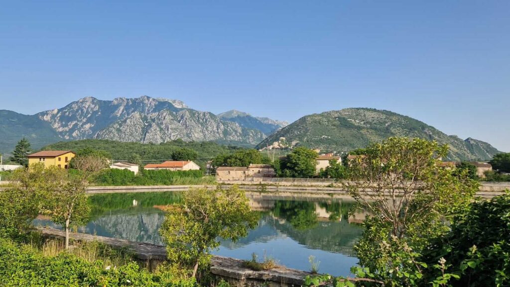 vista panoramica dalla cucina di casita1906 rocchetta a volturno molise